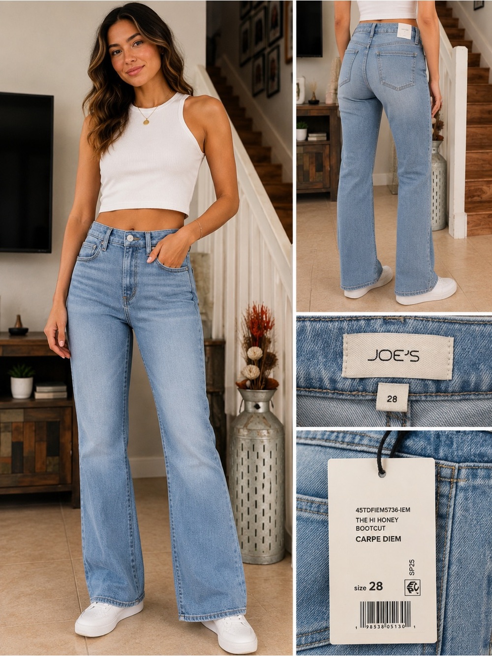 Joe's Jeans Light Blue Bootcut High-Rise Jeans